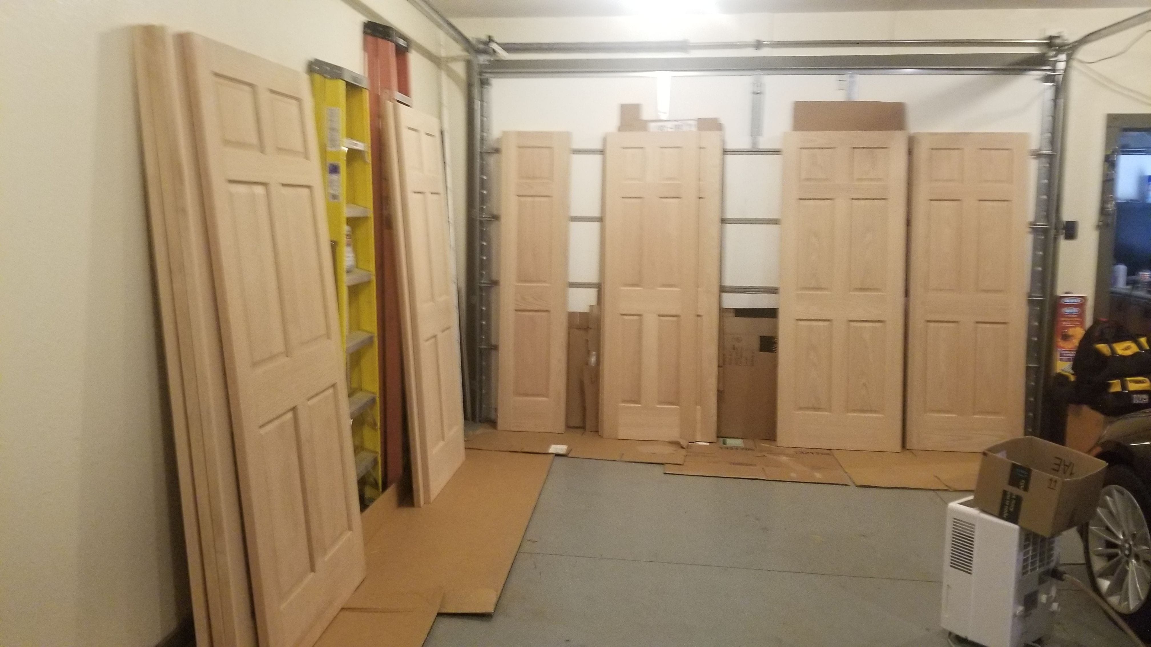 Hollow core interior door replacement;  door improvements,  door replacement,  door install